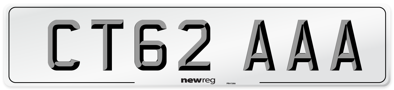 CT62 AAA Number Plate from New Reg